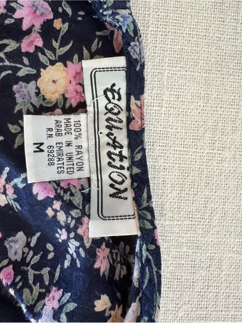 Vintage EQUATION Floral Button Front Romper – Size Small - Picture 10 of 10